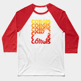 Vintage Corgis Baseball T-Shirt